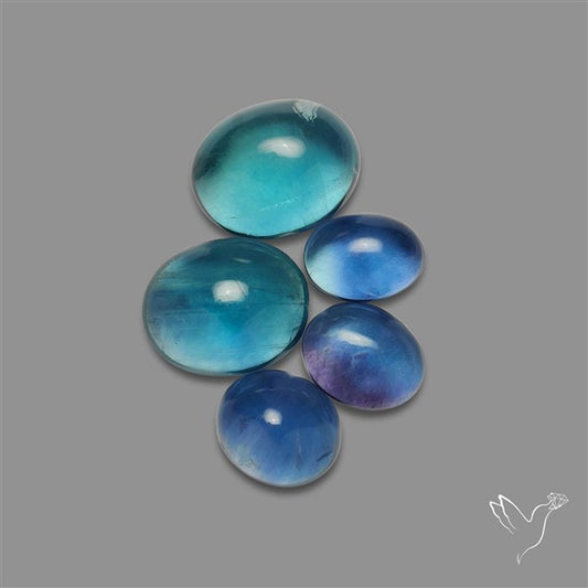 Belgian Fluorite Cabochons Lot
