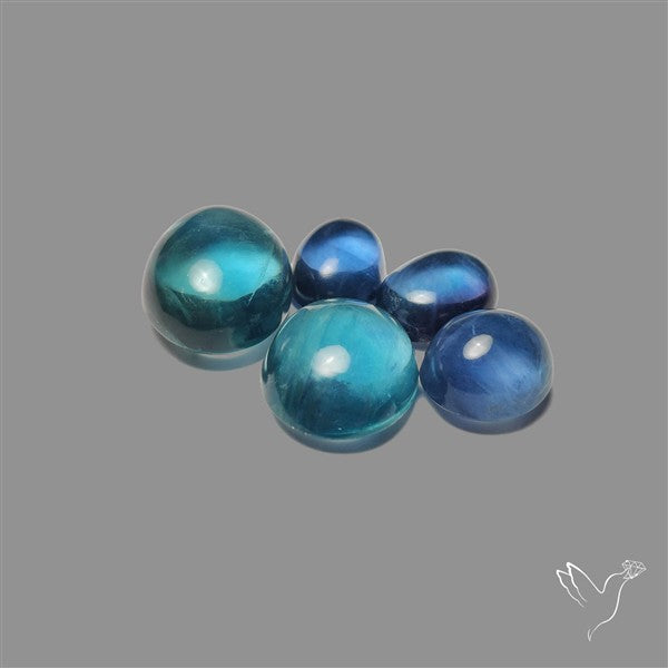 Belgian Fluorite Cabochons Lot