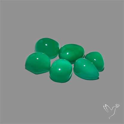 Chrome Chalcedony Cabochons Lot