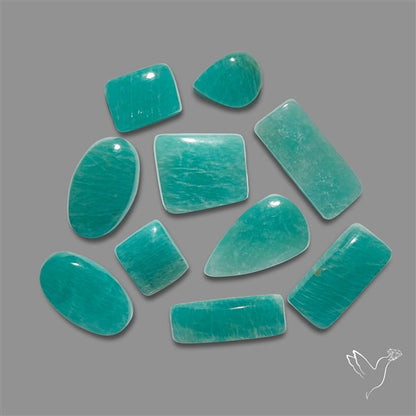 Peruvian Amazonite Cabochons Lot