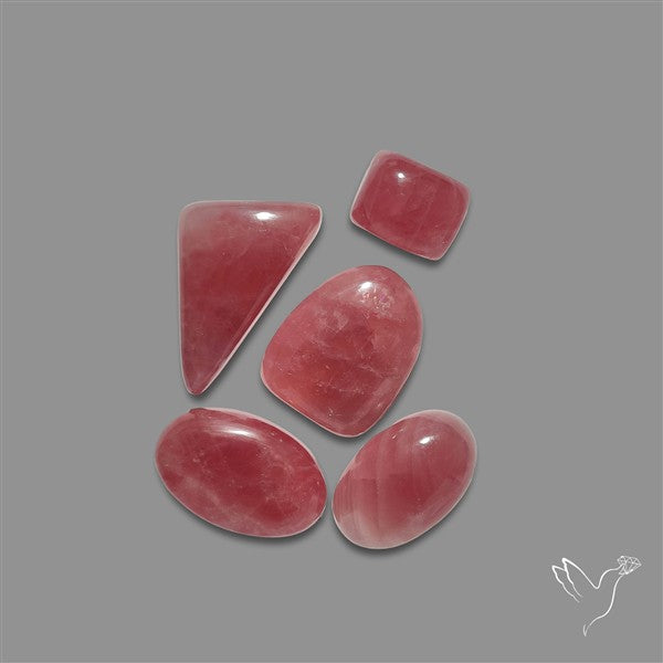 Pink Tourmaline Cabochons Lot