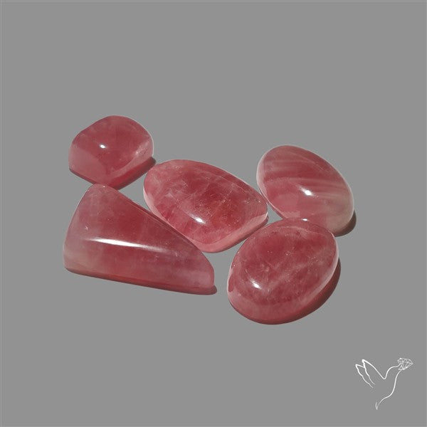 Pink Tourmaline Cabochons Lot