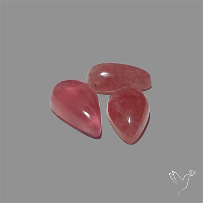 Pink Tourmaline Cabochons Lot