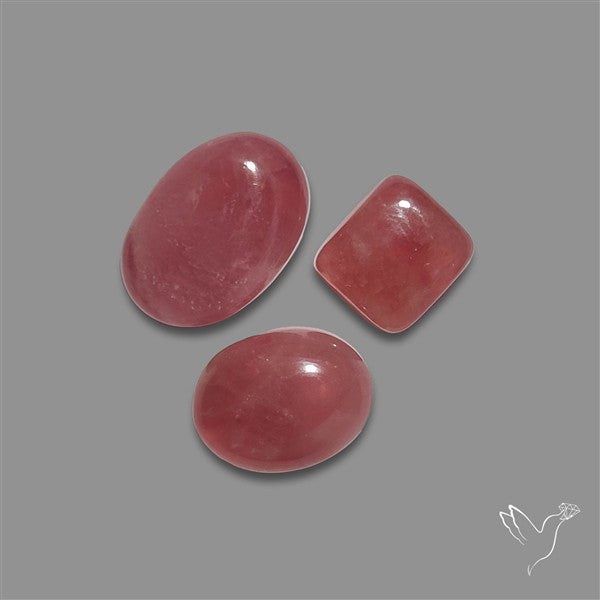 Pink Tourmaline Cabochons Lot
