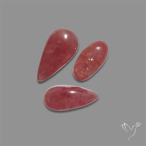 Pink Tourmaline Cabochons Lot