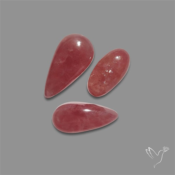 Pink Tourmaline Cabochons Lot