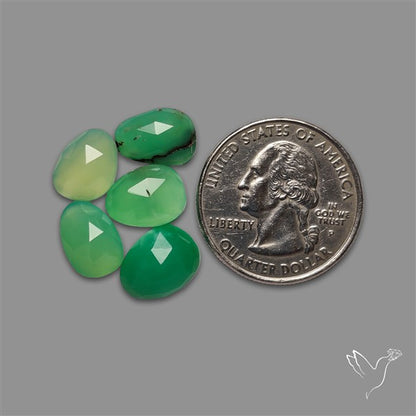 Gey Chrysoprase Cabochons Lot