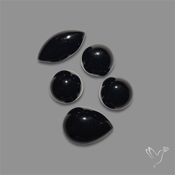 Black Onyx Cabochons Lot