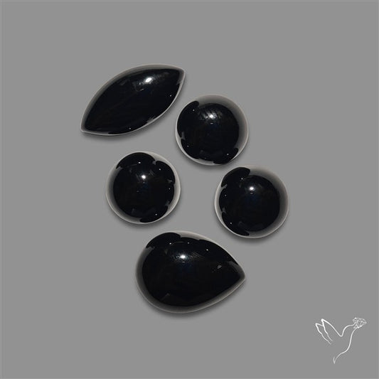 Black Onyx Cabochons Lot