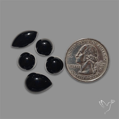 Black Onyx Cabochons Lot