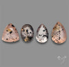 Faceted Diopside In Rose Quartz Lot