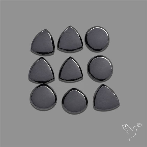 Solid Hematite Cabochons Lot