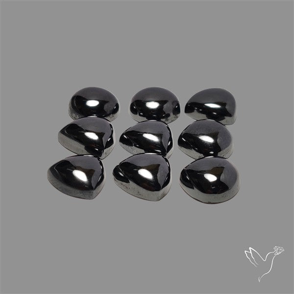 Solid Hematite Cabochons Lot