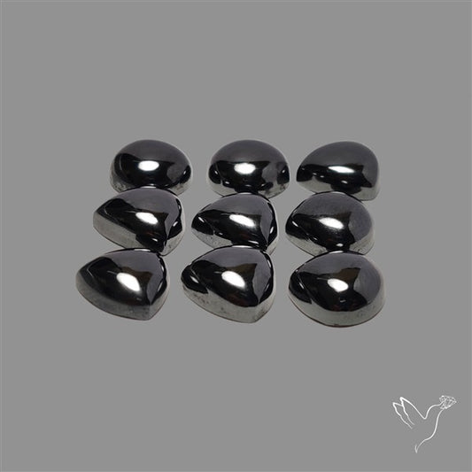 Solid Hematite Cabochons Lot