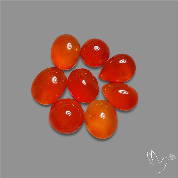 Carnelian Agate Cabochons Lot