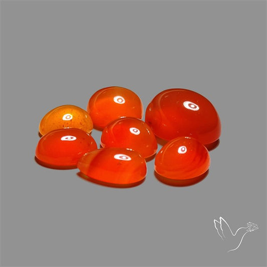 Carnelian Agate Cabochons Lot