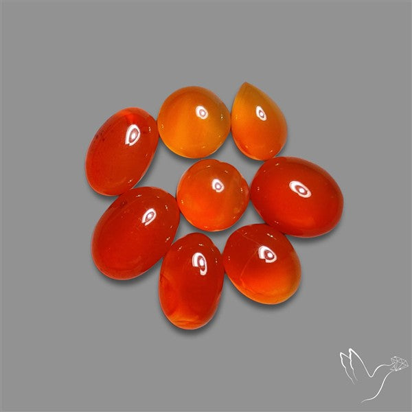 Carnelian Agate Cabochons Lot