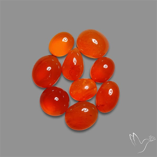 Carnelian Agate Cabochons Lot