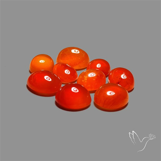 Carnelian Agate Cabochons Lot