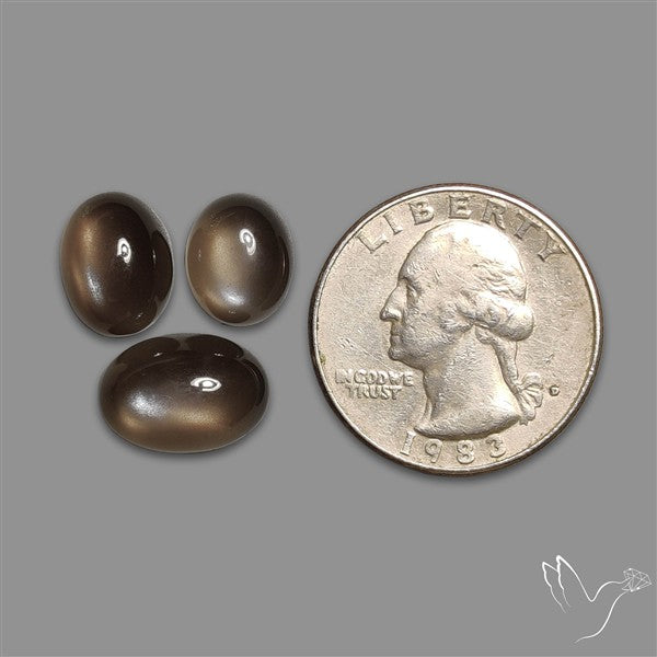 Black Moonstone Cabochons Lot