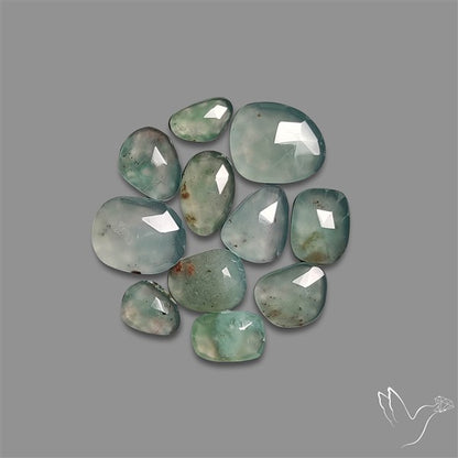 Rose Cut Aqua Chrysoprase Lot