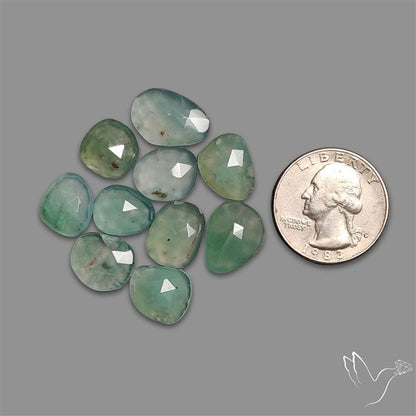 Rose Cut Aqua Chrysoprase Lot