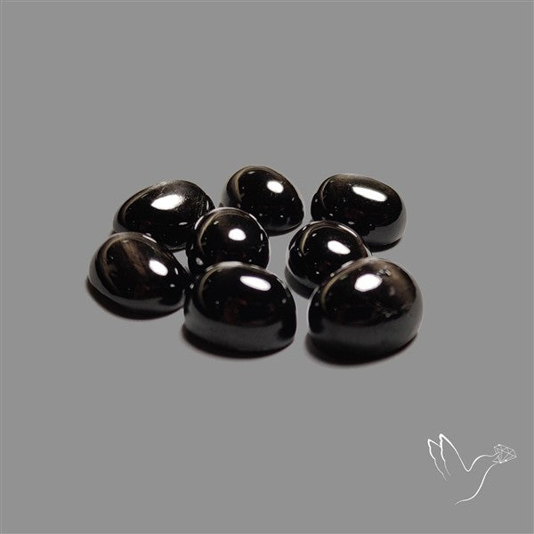 Black Star Diopside Cabochons Lot