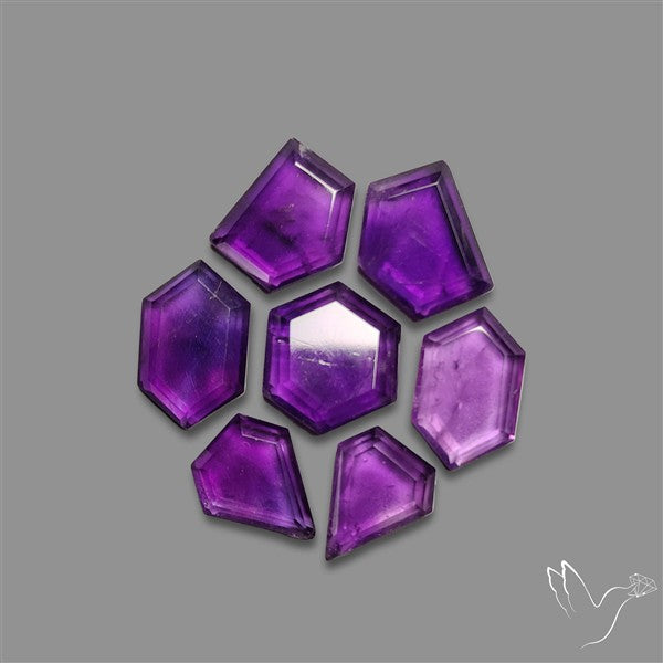Step Cut Amethyts Lot