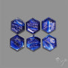 Step Cut Dichroic Glass Hexagons Lot