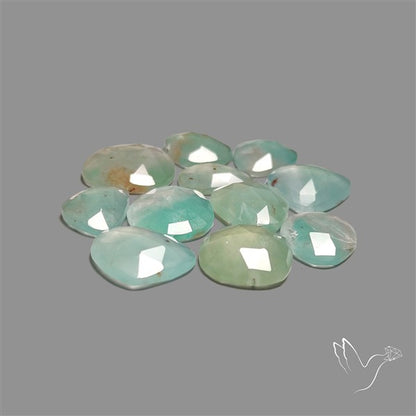 Rose Cut Aqua Chrysoprase Lot