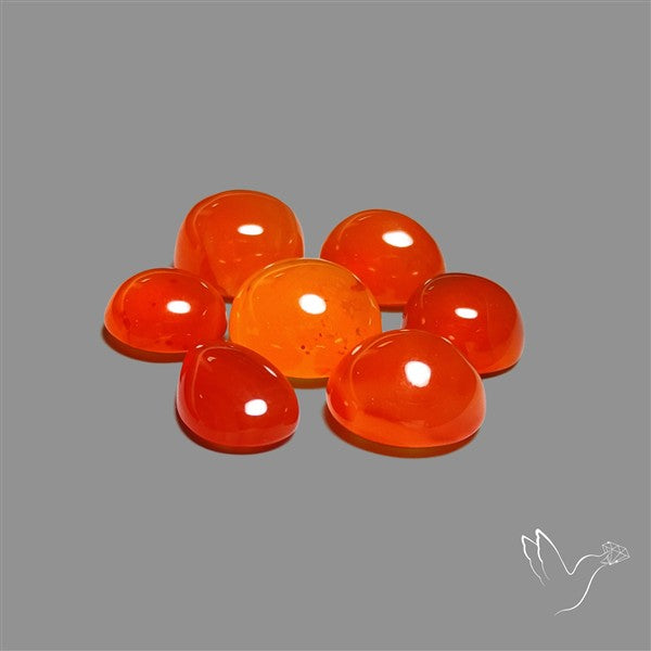 Carnelian Agate Cabochons Lot