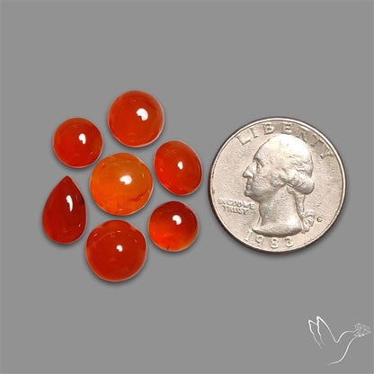 Carnelian Agate Cabochons Lot