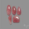 Pink Tourmaline Cabochons Lot