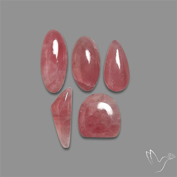 Pink Tourmaline Cabochons Lot