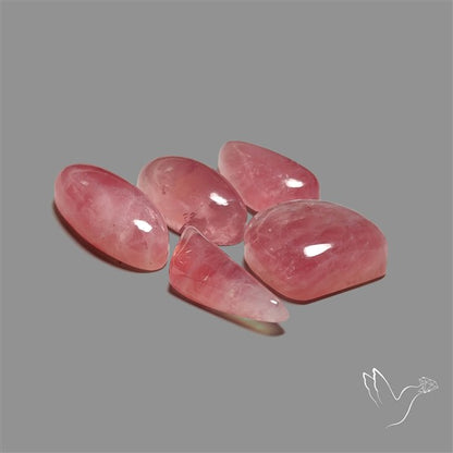 Pink Tourmaline Cabochons Lot
