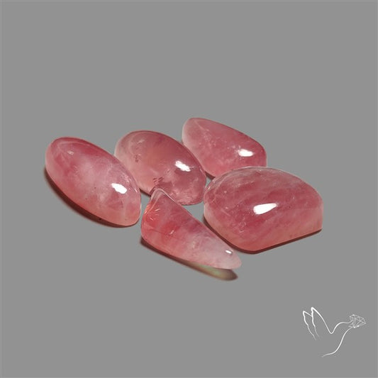 Pink Tourmaline Cabochons Lot