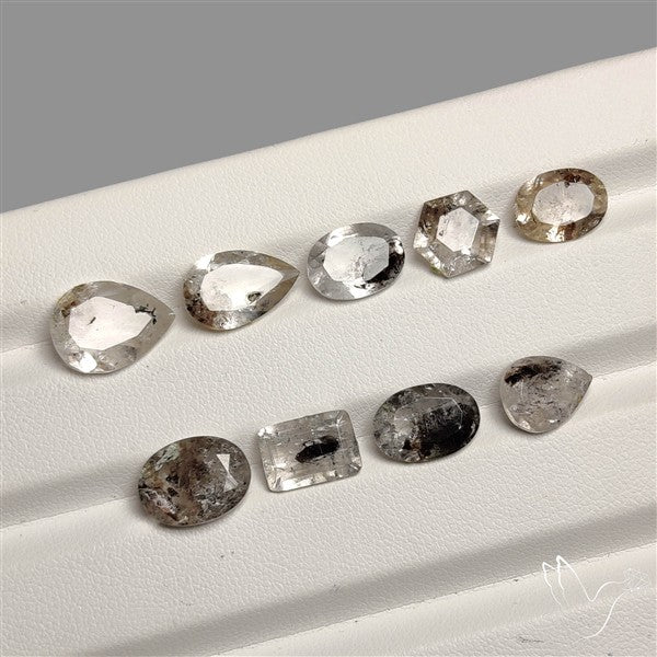 Faceted Herkimer Diamond Lot