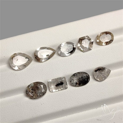 Faceted Herkimer Diamond Lot