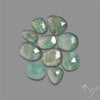 Rose Cut Aqua Chrysoprase Lot