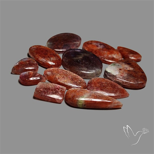 Iolite Sunstones Cabochons Lot