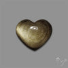 Goldsheen Obsidian Heart Cabochon