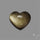 Goldsheen Obsidian Heart Cabochon
