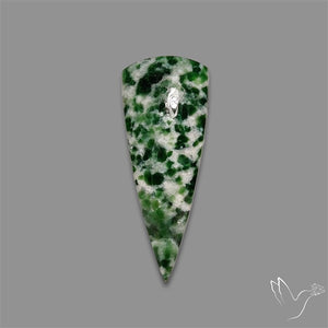 Chrome Diopside In Quartz Cabochon