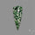Chrome Diopside In Quartz Cabochon