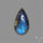 Golden Rutilated Quartz With Blue Labradorite Doublet