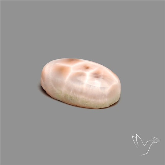 Pink Indonesian Natrolite Cabochon