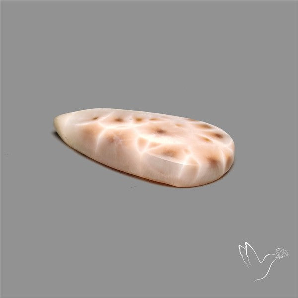 Pink Indonesian Natrolite Cabochon