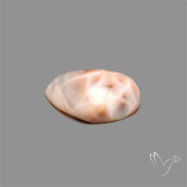 Pink Indonesian Natrolite Cabochon