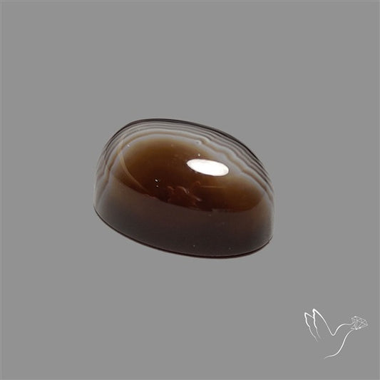 Tuxedo Agate Black Banded Agate Cabochon