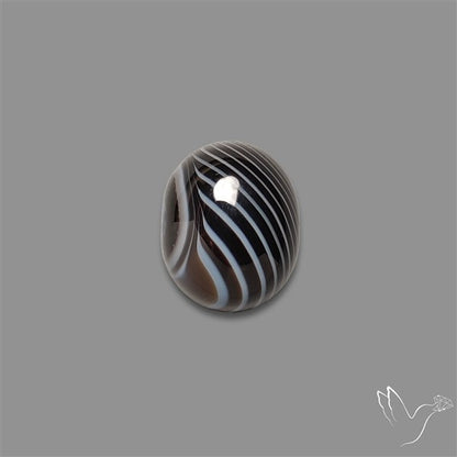 Tuxedo Agate Black Banded Agate Cabochon